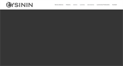 Desktop Screenshot of lysinin.pl
